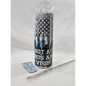 Pain Wounds Health American Flag 20Oz Tumbler Travel Insulated Patriotic Support
